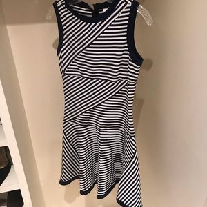 Julia Jordan Navy & White Striped Dress